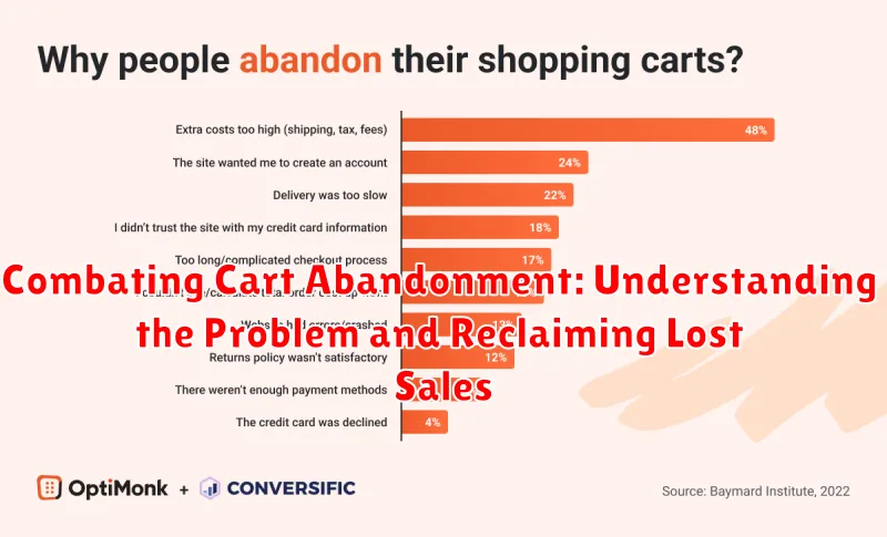 Combating Cart Abandonment: Understanding the Problem and Reclaiming Lost Sales