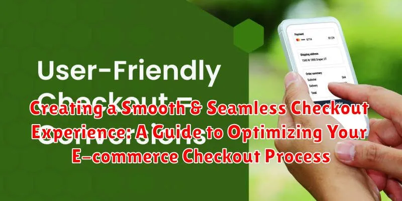 Creating a Smooth & Seamless Checkout Experience: A Guide to Optimizing Your E-commerce Checkout Process