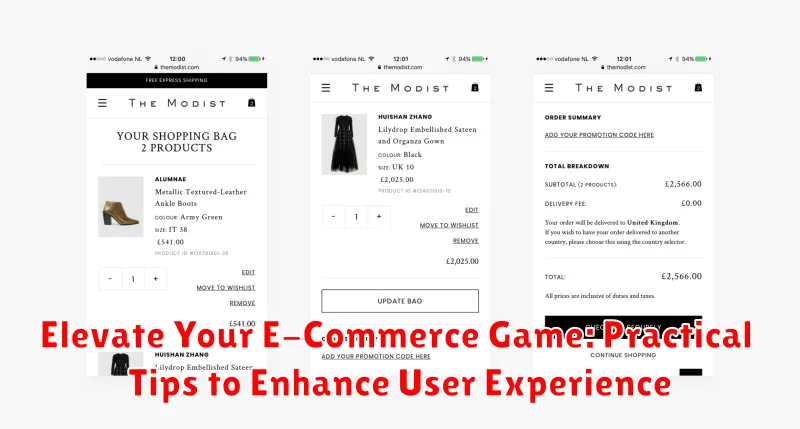 Elevate Your E-Commerce Game: Practical Tips to Enhance User Experience