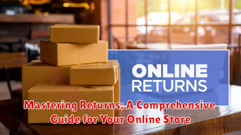Mastering Returns: A Comprehensive Guide for Your Online Store
