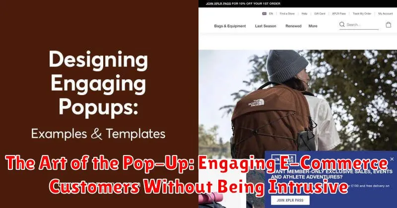 The Art of the Pop-Up: Engaging E-Commerce Customers Without Being Intrusive