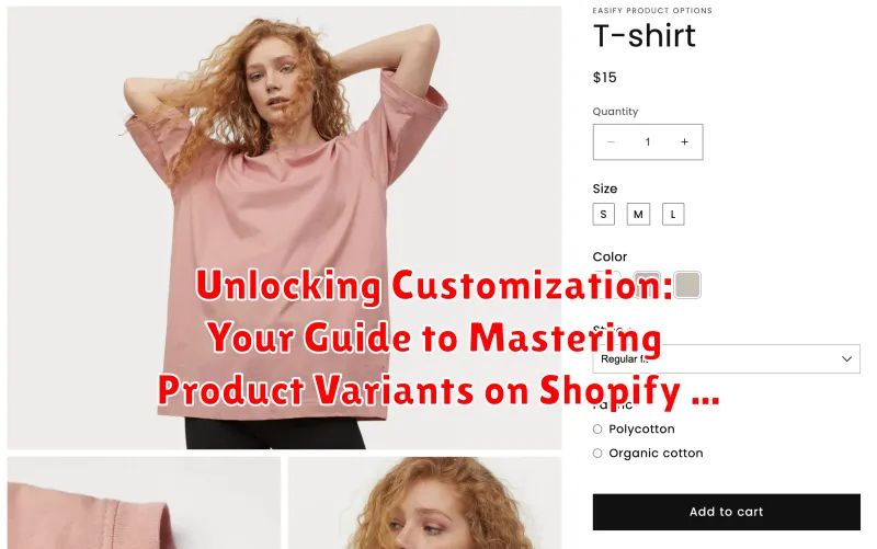 Unlocking Customization: Your Guide to Mastering Product Variants on Shopify